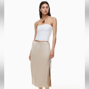 NWT Aritzia Wilfred Elixir Satin Skirt